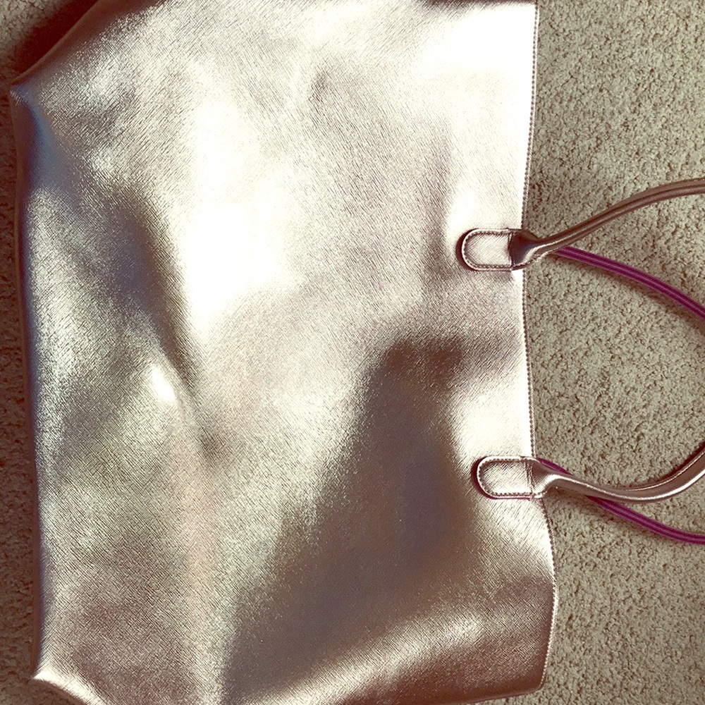 Rose Gold colored tote bag